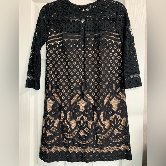 Black Lace Cocktail Dress By B. Darlin - Picture 2 of 3